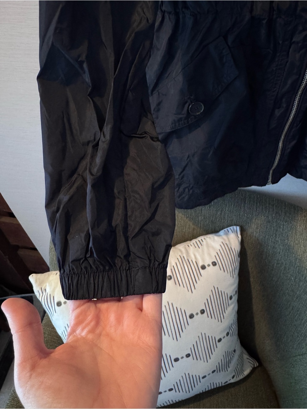 Massimo Dutti Women's Dark Navy Hooded Utility Jacket - Picture 5 of 11